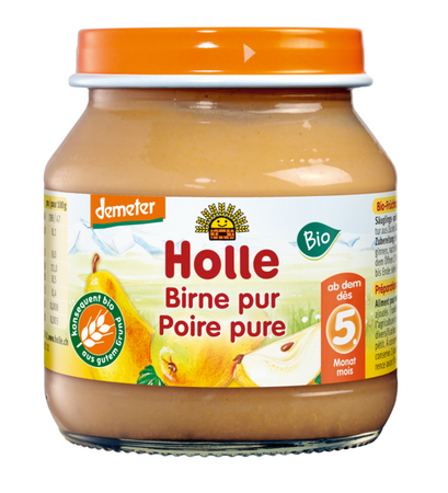 Purea di pere senza glutine da 5 mesi Demeter BIO 125 g (barattolo) - Holle
