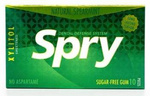 Gomma da masticare al xilitolo alla menta verde senza glutine, 10 pezzi (12 g) – Spry