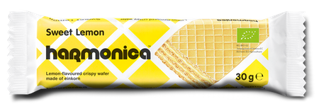 Wafer Biologico con crema latte e limone 30 g – Harmonica