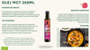 Olio di cocco MCT keto Bio 250 ml - Crudolio