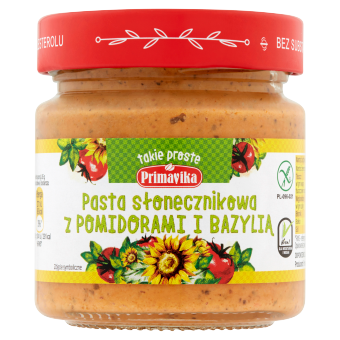 Crema di girasole con pomodori e basilico 160 g – Primavika