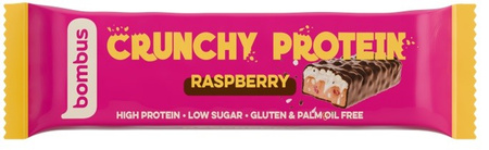 Barretta Proteica Croccante al Lampone senza glutine 50 g – Bombus