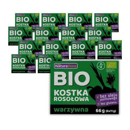 SET 15 x Dado vegetale senza glutine bio 66 g - Naturavena