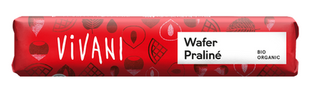 Barretta di cioccolato al latte con ripieno al torrone con pezzi di wafer Biologico 40 g – Vivani