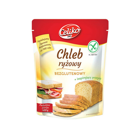 Mix per pane di riso senza glutine 400 g - Celiko