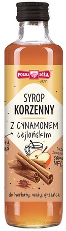 Sciroppo speziato con cannella di Ceylon 250 ml – Polska Róża