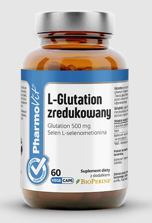 L-glutatione ridotto integratore alimentare senza glutine 60 capsule - Pharmovit (Clean Label)