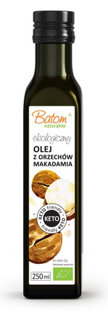 Olio di noci di macadamia vergine keto Biologico 250 ml – Batom