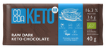 Cioccolato keto con olio mct senza zuccheri aggiunti BIO 40 g - Cacao