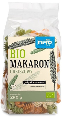 Pasta di farro ricci colorati biologici 250 g – Niro
