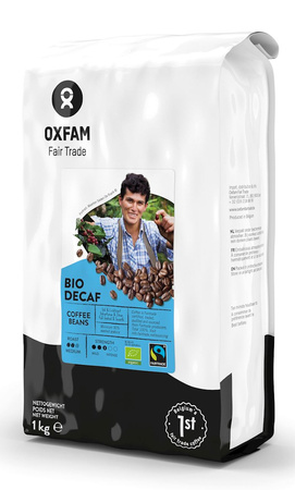 Chicchi di caffè decaffeinato del commercio equo e solidale Arabica/Robusta Bio 1 kg - Oxfam
