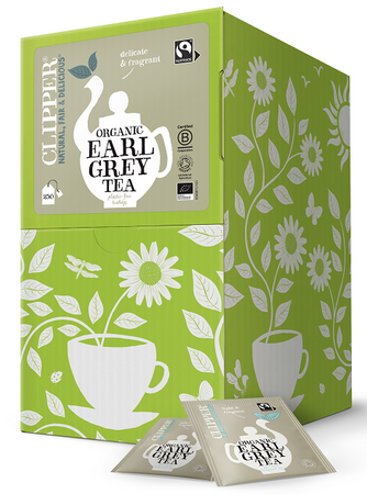 Tè earl grey bio del commercio equo e solidale (250 x 2,0 g) 500 g - CLIPPER