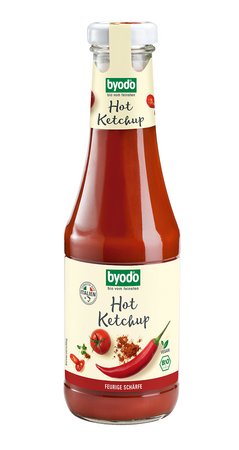 Ketchup piccante senza glutine biologico 500 ml – Byodo
