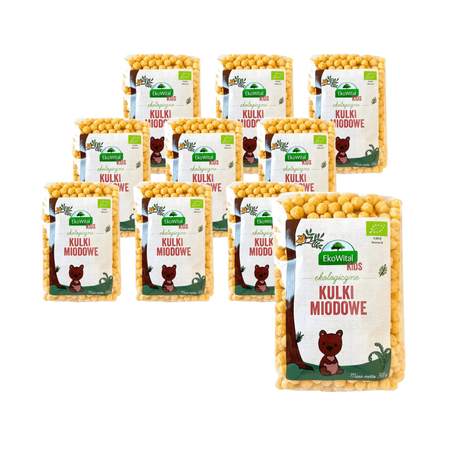 SET 10 x Palline di miele bio 300 g