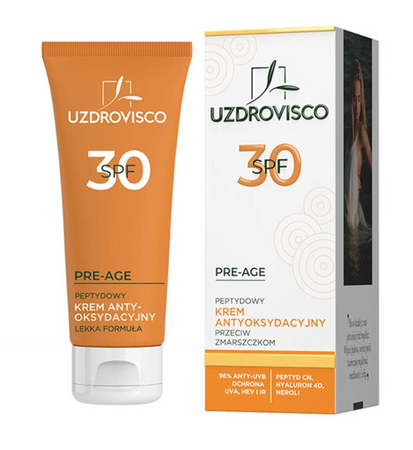 Crema viso antiossidante ai peptidi antirughe Pre-Age SPF 30 50 ml - Uzdrovisco