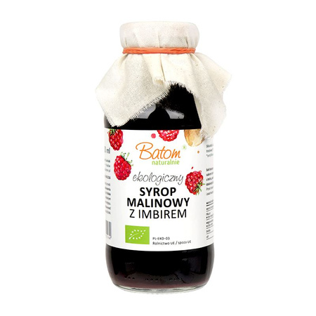 Sciroppo di lampone e zenzero bio 330 ml