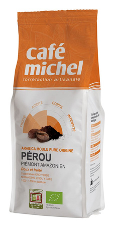 Caffè macinato Arabica 100% Perù equo e solidale Bio 250 g - Cafe Michel