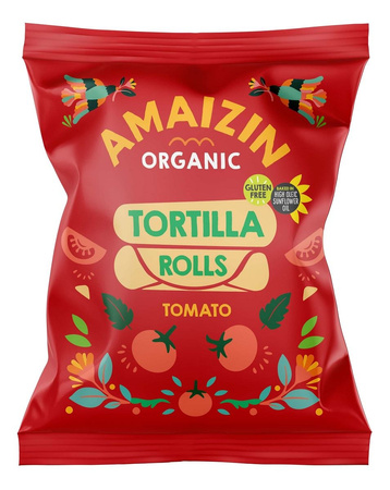 Patatine di mais al pomodoro rotoli senza glutine bio 100 g