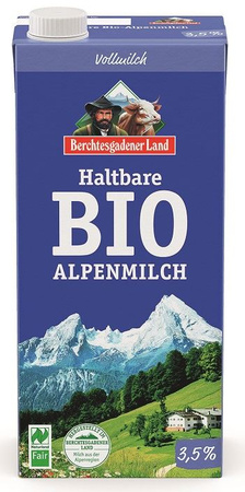 Latte UHT Biologico, min. 3,5% di grassi, 1 l – Berchtesgadener Land