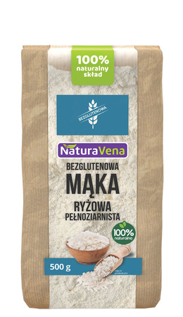 SET 6 x Farina di riso integrale senza glutine 500 g - Naturavena