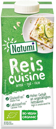 Crema di riso per cucinare e infornare senza glutine Biologico 200 ml – Natumi