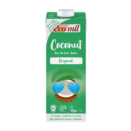 Bevanda al cocco dolcificata con sciroppo d'agave senza glutine bio 1 l