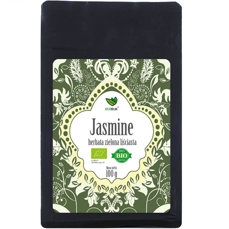 Tè Verde Foglie Sciolte al Gelsomino Biologico 100 g – Ecoblik