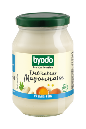 Maionese biologica senza glutine all'80% di grassi 250 ml – Byodo