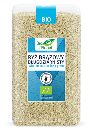 Riso integrale a grana lunga senza glutine bio 1 kg