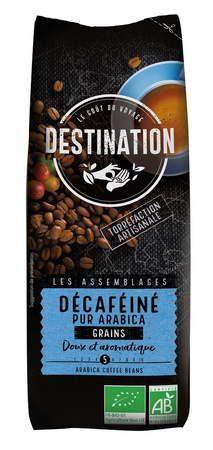 Caffè in grani Decaffeinato Arabica 100% Biologico 250 g – Destination