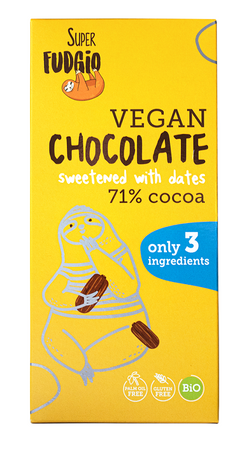 Cioccolato senza glutine zuccherato con datteri bio 80 g