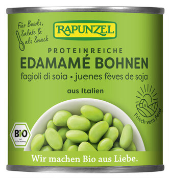 Soia edamame in salamoia Biologico 200 g (130 g) (lattina) – Rapunzel