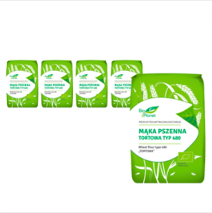 Set di 5 x farina di grano tenero tipo 480 bio 1 kg - Bio Planet