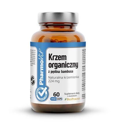 Integratore alimentare di silicio 60 capsule 25,29 g (etichetta pulita) - Pharmovit