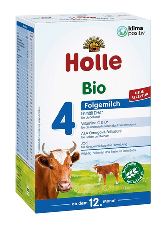 Latte vaccino di proseguimento 4 per lattanti a partire da 12 mesi BIO 600 g - Holle