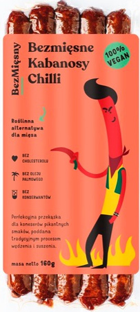 Wegańskie kabanosy chilli 160 g