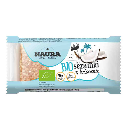 Croccante al sesamo e cocco BIO 27 g – Naura