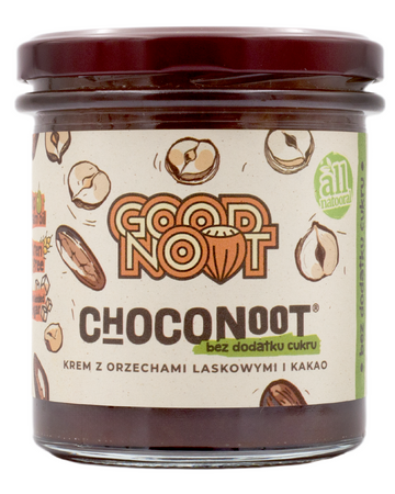 Crema di nocciole e cacao senza zuccheri aggiunti 330 g - GOOD NOOT