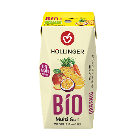 SET 24 x Bevanda multifrutta con succo di carota sunrise bio 200 ml