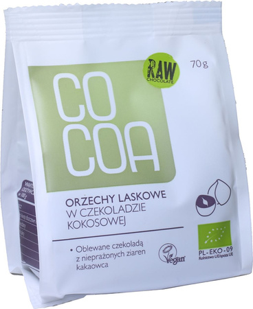 Nocciole ricoperte di cioccolato al cocco Biologico 70 g – Cocoa