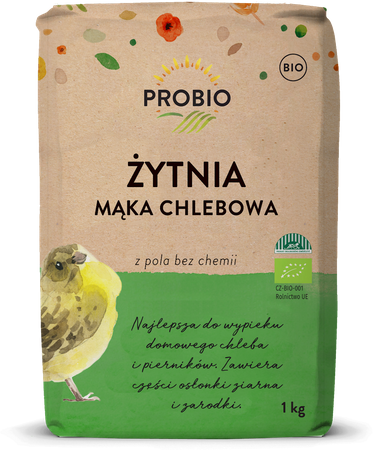 Farina di segale per pane tipo 720 bio 1 kg - PROBIO
