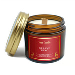 Candela profumata di soia con stoppino in legno vin brulé 120 ml - YOUR CANDLE