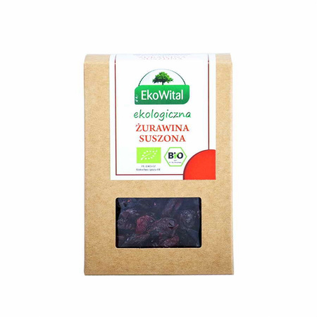 Mirtillo rosso essiccato biologico 125 g – Ekowital