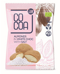 Mandorle rivestite di bianco con sale bio 70 g - Cacao