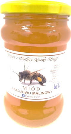 Miele d'acacia e lamponi 400 g – Ceroń