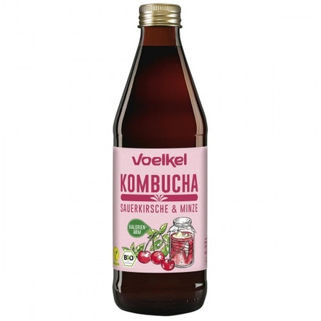 Kombucha ciliegia-menta Biologico 330 ml – Voelkel