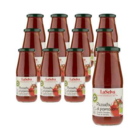 SET 12 x Passato di pomodoro bio 425 g