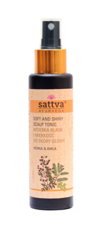 Lozione per cuoio capelluto per lucentezza e morbidezza, Henné e Amla 100 ml - Sattva