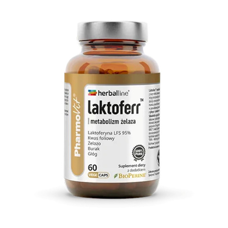Lactoferr™ Integratore alimentare per il metabolismo del ferro 60 capsule - Pharmovit (Herballine)