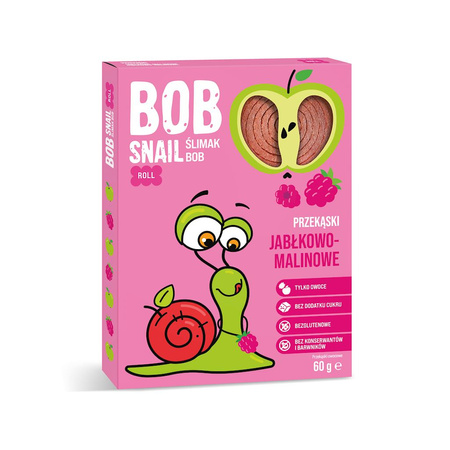 Rotolo snack mela - lampone senza zuccheri aggiunti senza glutine 60 g - Bob Snail – Eco-snack